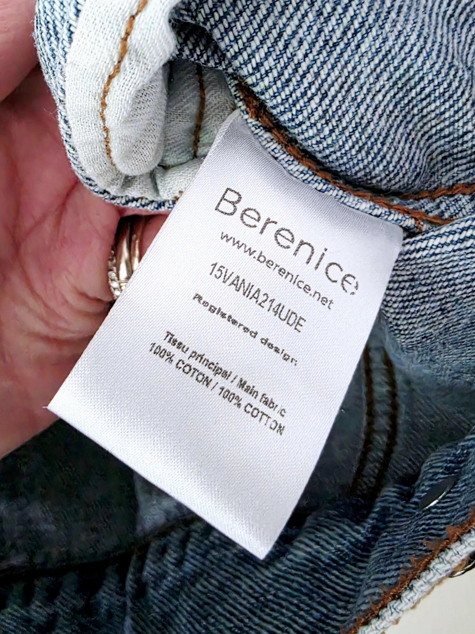 Veste en jean endlessy avec écussons