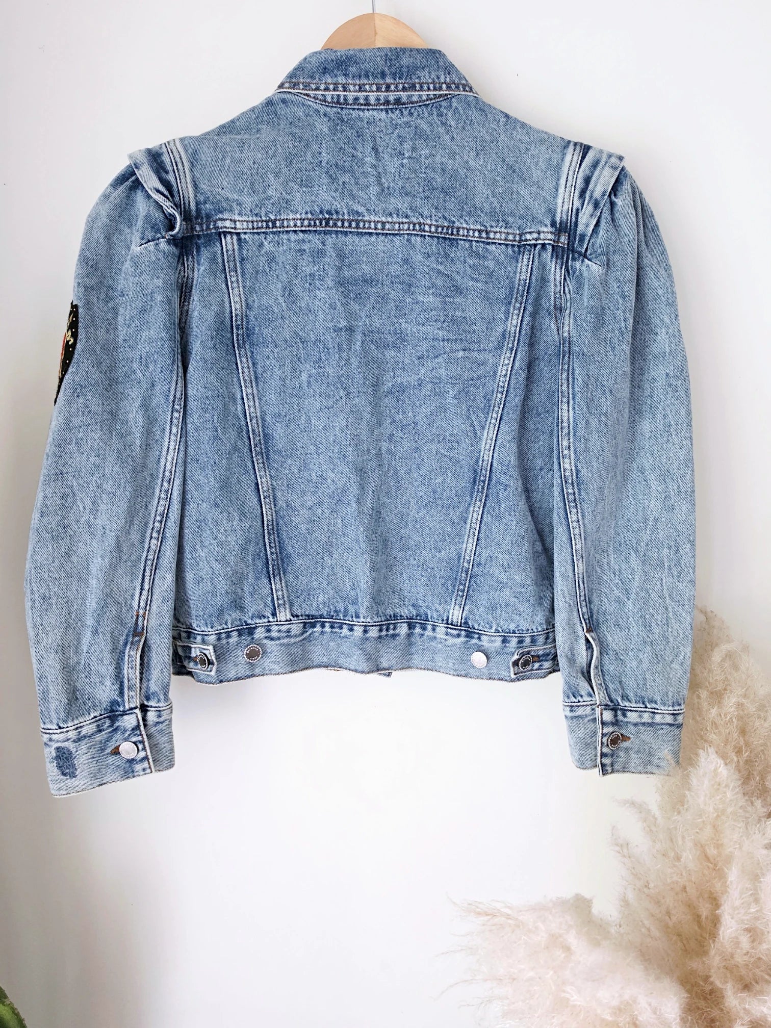 Veste en jean endlessy avec écussons