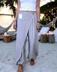 Pantalon 2&1 Bermuda beige-gris