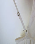 Robe volantée écrue