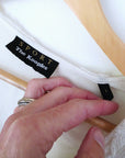 Robe volantée écrue