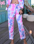 Ensemble veste + pantalon tie and dye
