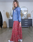 Veste en jean à inscriptions - 𝐌𝐚𝐫𝐢𝐧𝐚𝟒𝟒𝐟𝐚𝐦𝐢𝐥𝐲