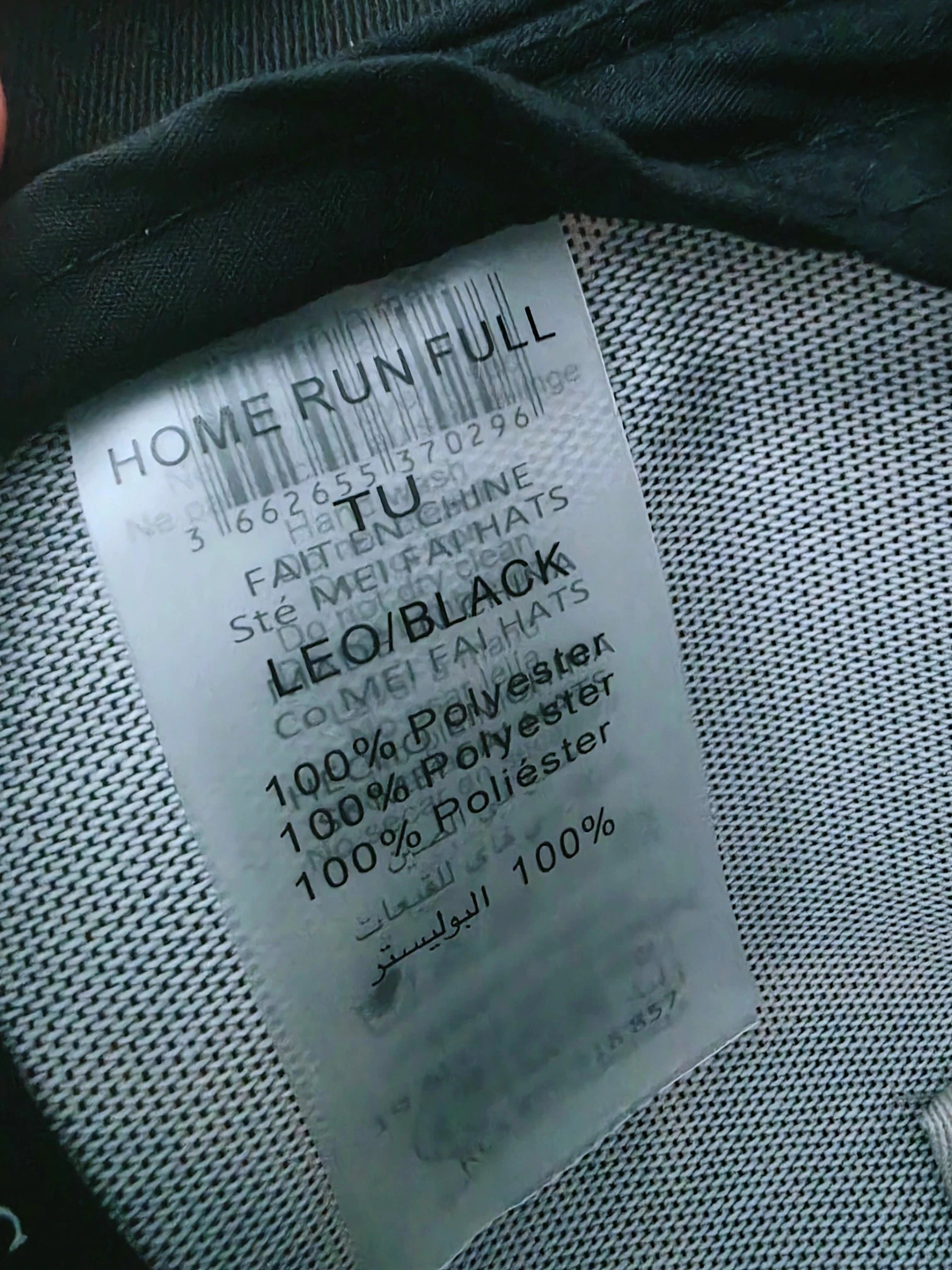 Casquette HOME RUN FULL Léo/Black