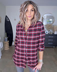 Chemise tunique à inscriptions au dos - 𝐌𝐚𝐫𝐢𝐧𝐚𝟒𝟒𝐟𝐚𝐦𝐢𝐥𝐲
