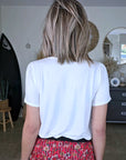 T-shirt blanc à inscriptions rouges - 𝐌𝐚𝐫𝐢𝐧𝐚𝟒𝟒𝐟𝐚𝐦𝐢𝐥𝐲
