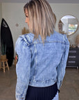 Veste en jean endlessy avec écussons
