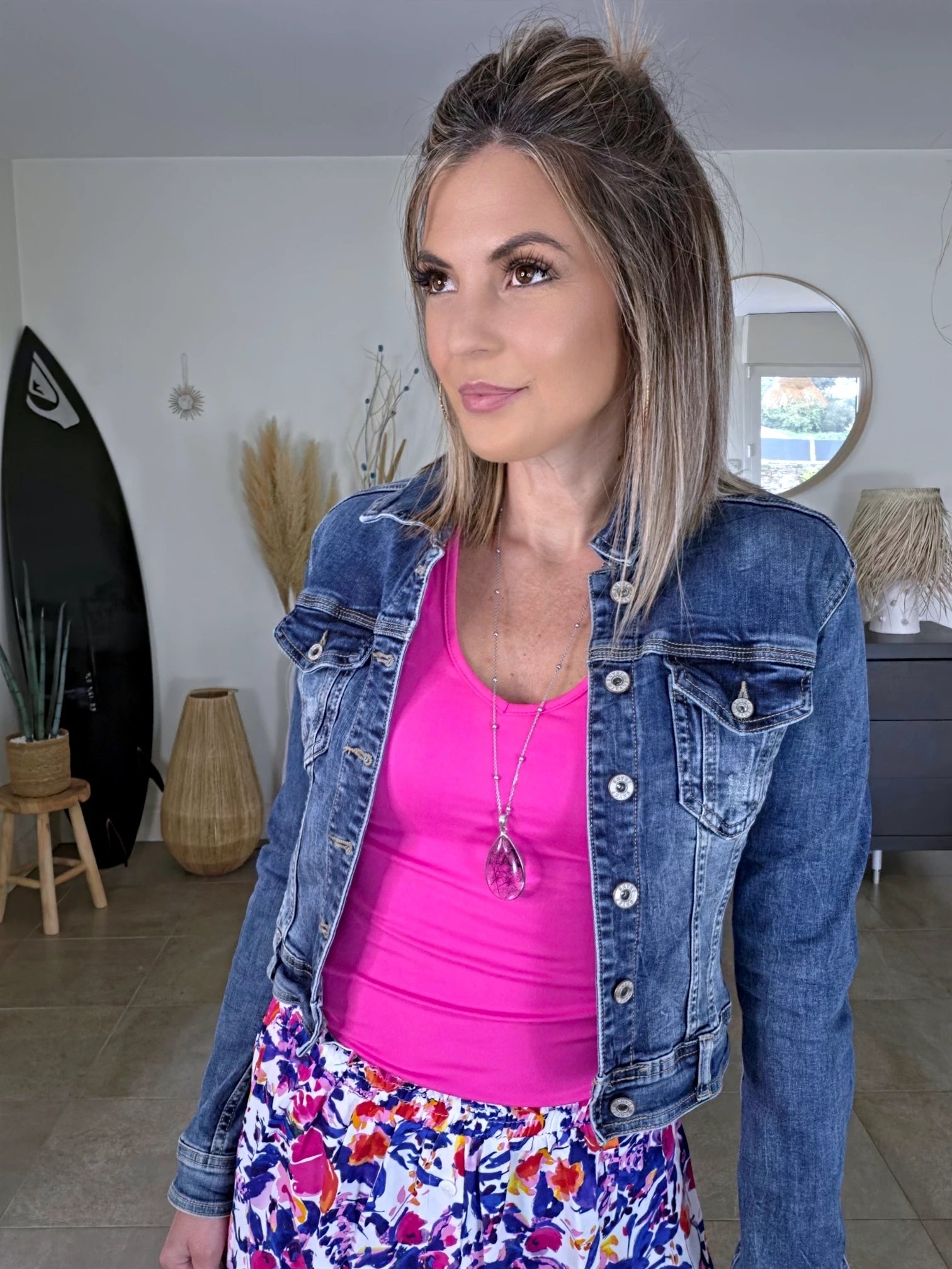 Veste en jean - 𝐌𝐚𝐫𝐢𝐧𝐚𝟒𝟒𝐟𝐚𝐦𝐢𝐥𝐲