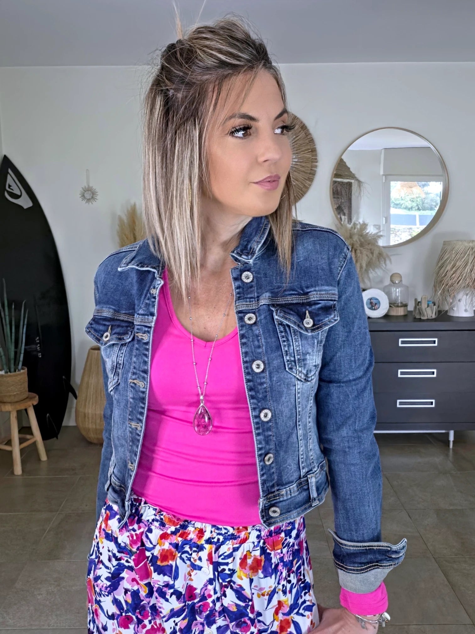 Veste en jean - 𝐌𝐚𝐫𝐢𝐧𝐚𝟒𝟒𝐟𝐚𝐦𝐢𝐥𝐲