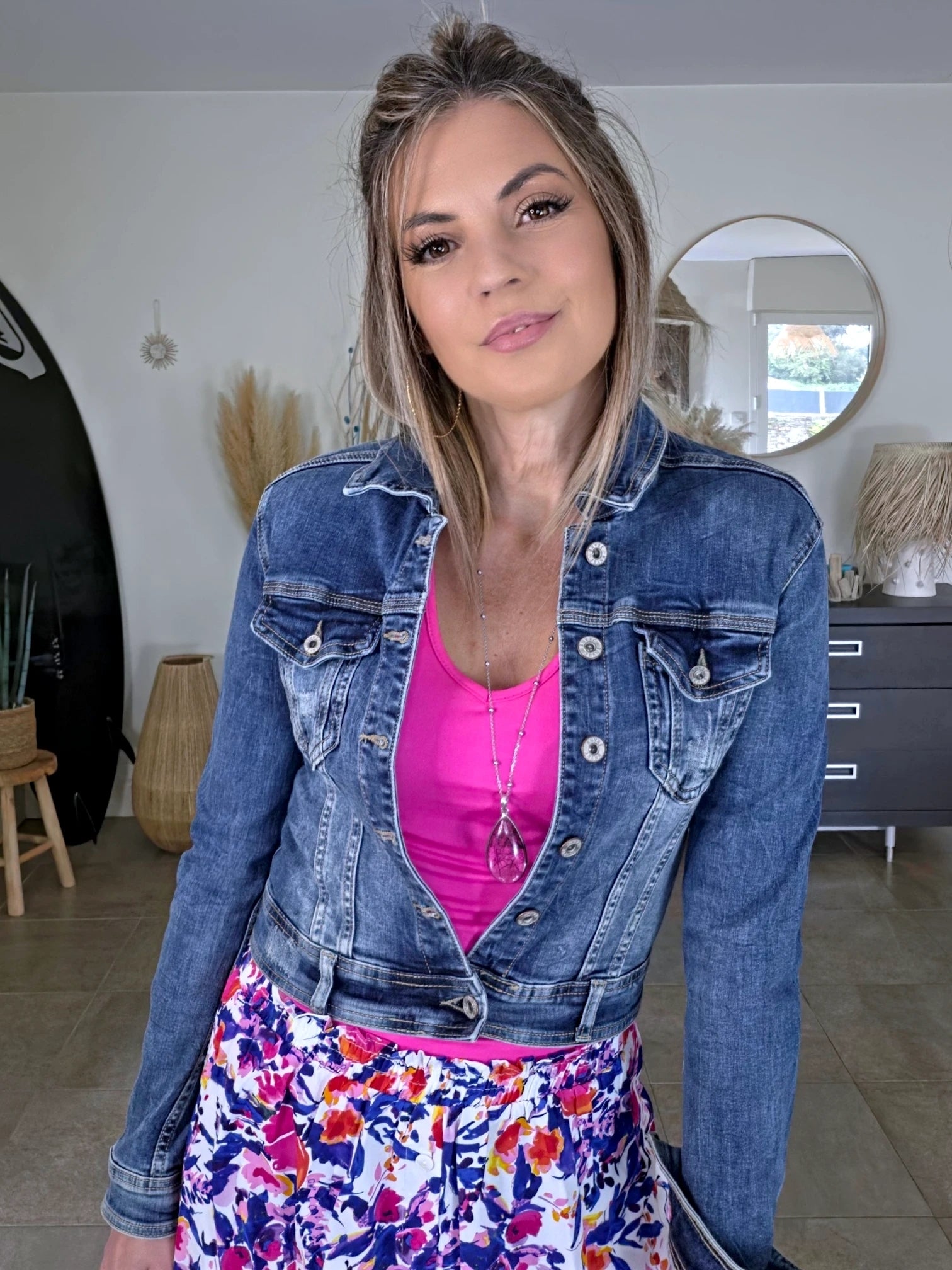 Veste en jean - 𝐌𝐚𝐫𝐢𝐧𝐚𝟒𝟒𝐟𝐚𝐦𝐢𝐥𝐲