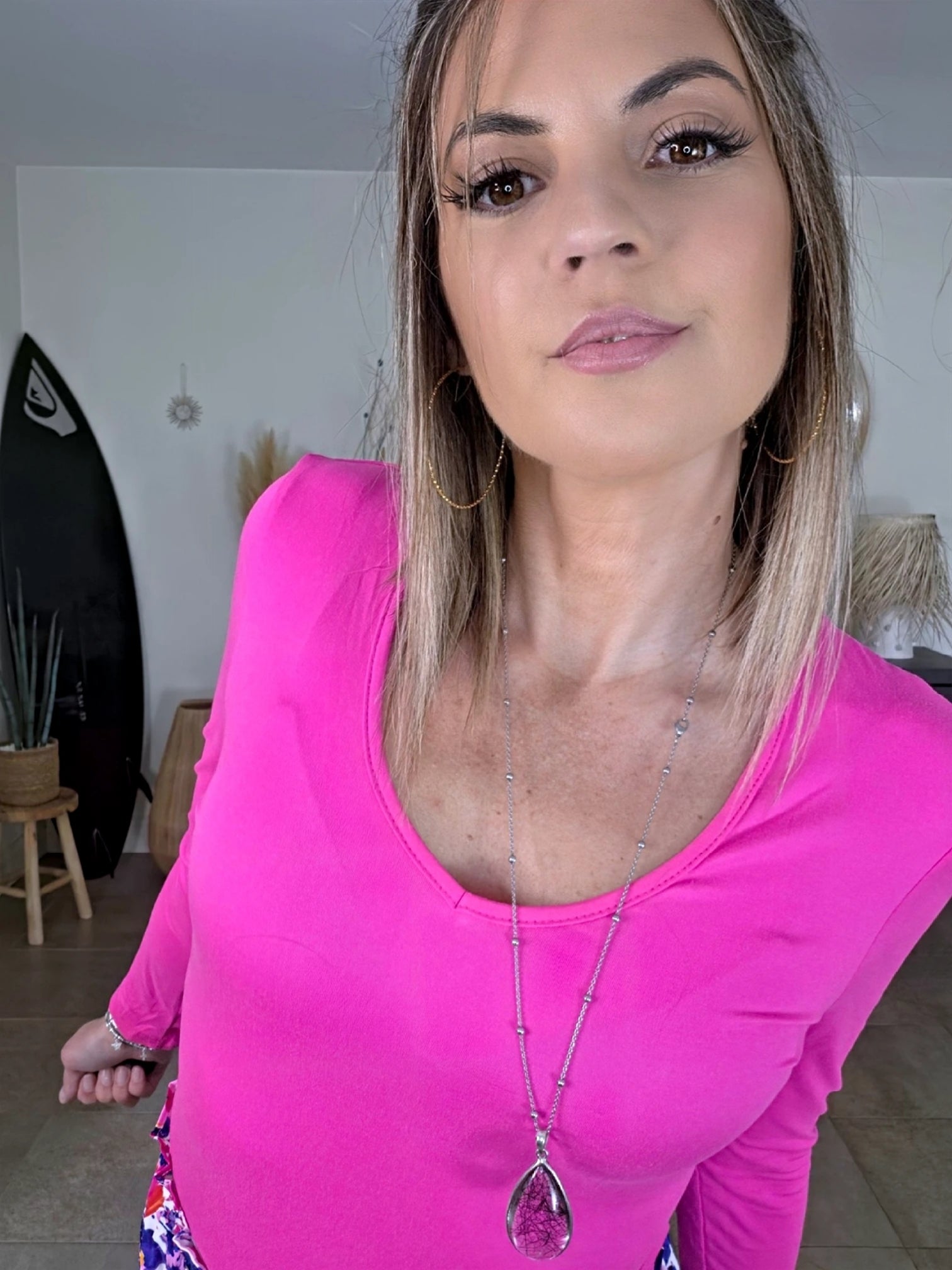 T-shirt en lycra rose fuchsia - 𝐌𝐚𝐫𝐢𝐧𝐚𝟒𝟒𝐟𝐚𝐦𝐢𝐥𝐲