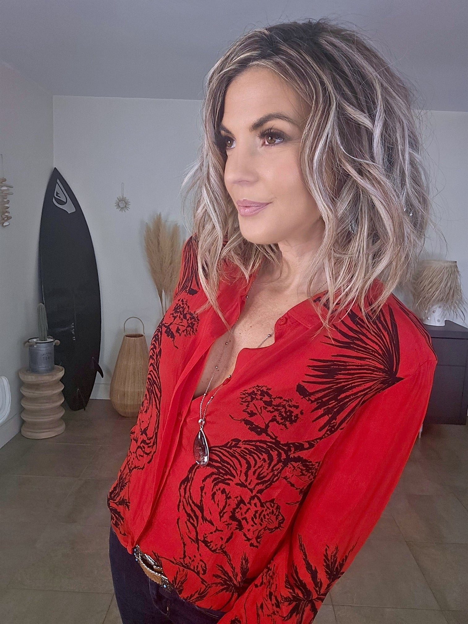 Chemise rock rouge vif - 𝐌𝐚𝐫𝐢𝐧𝐚𝟒𝟒𝐟𝐚𝐦𝐢𝐥𝐲