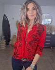 Chemise rock rouge vif - 𝐌𝐚𝐫𝐢𝐧𝐚𝟒𝟒𝐟𝐚𝐦𝐢𝐥𝐲