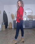 Chemise rock rouge vif - 𝐌𝐚𝐫𝐢𝐧𝐚𝟒𝟒𝐟𝐚𝐦𝐢𝐥𝐲