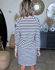 Robe marinière maille en coton - 𝐌𝐚𝐫𝐢𝐧𝐚𝟒𝟒𝐟𝐚𝐦𝐢𝐥𝐲