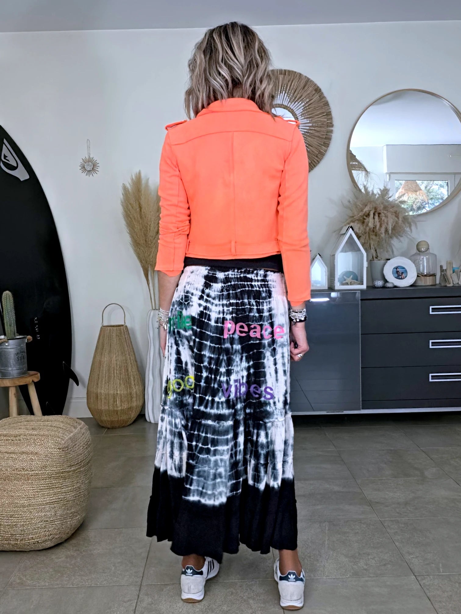 Perfecto orange fluo en suédine - 𝐌𝐚𝐫𝐢𝐧𝐚𝟒𝟒𝐟𝐚𝐦𝐢𝐥𝐲