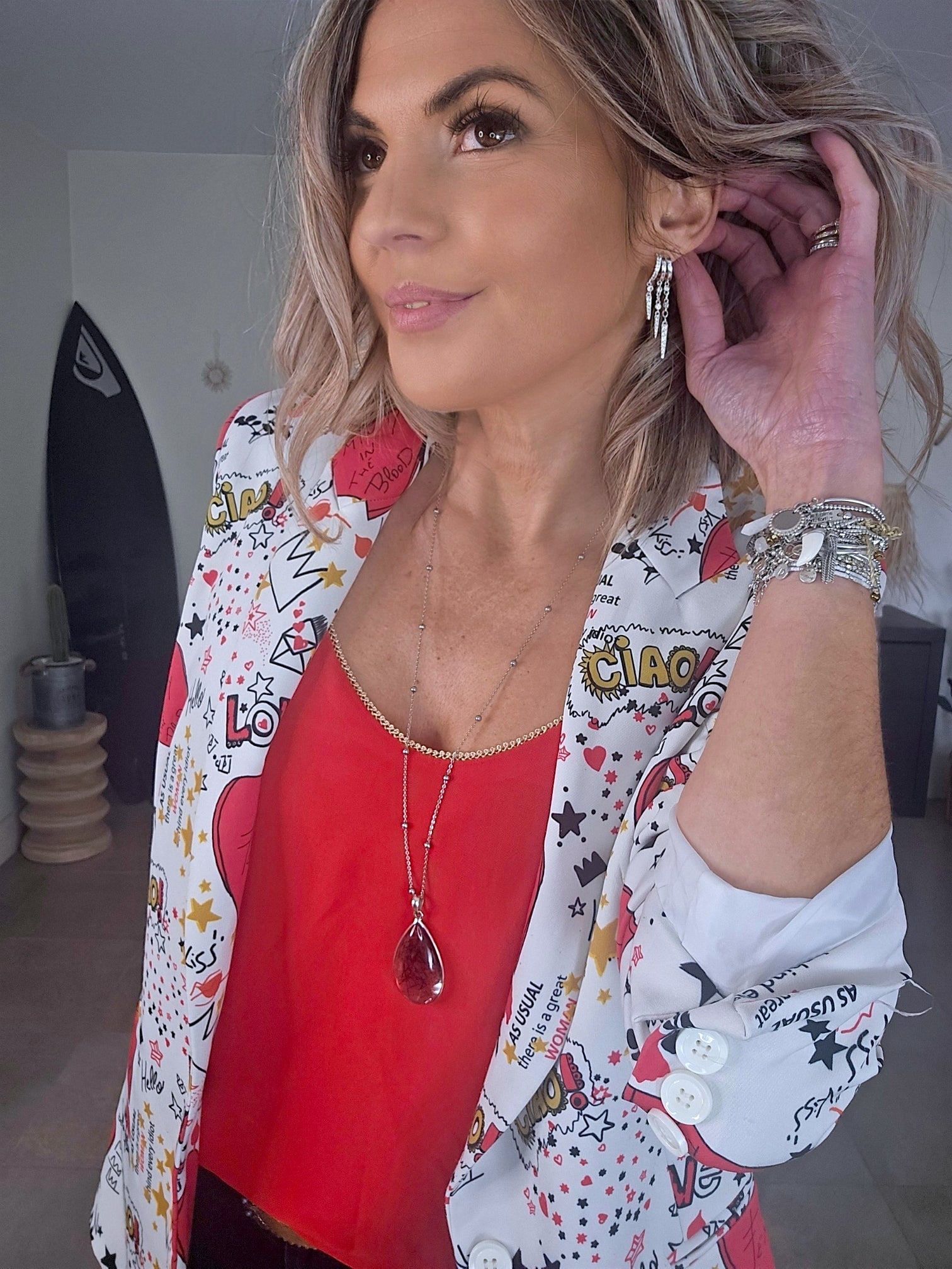Boucles d'oreilles pendentes argentées acier inoxydable - 𝐌𝐚𝐫𝐢𝐧𝐚𝟒𝟒𝐟𝐚𝐦𝐢𝐥𝐲