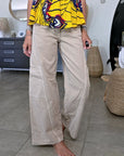 Pantalon cargo à jambe large