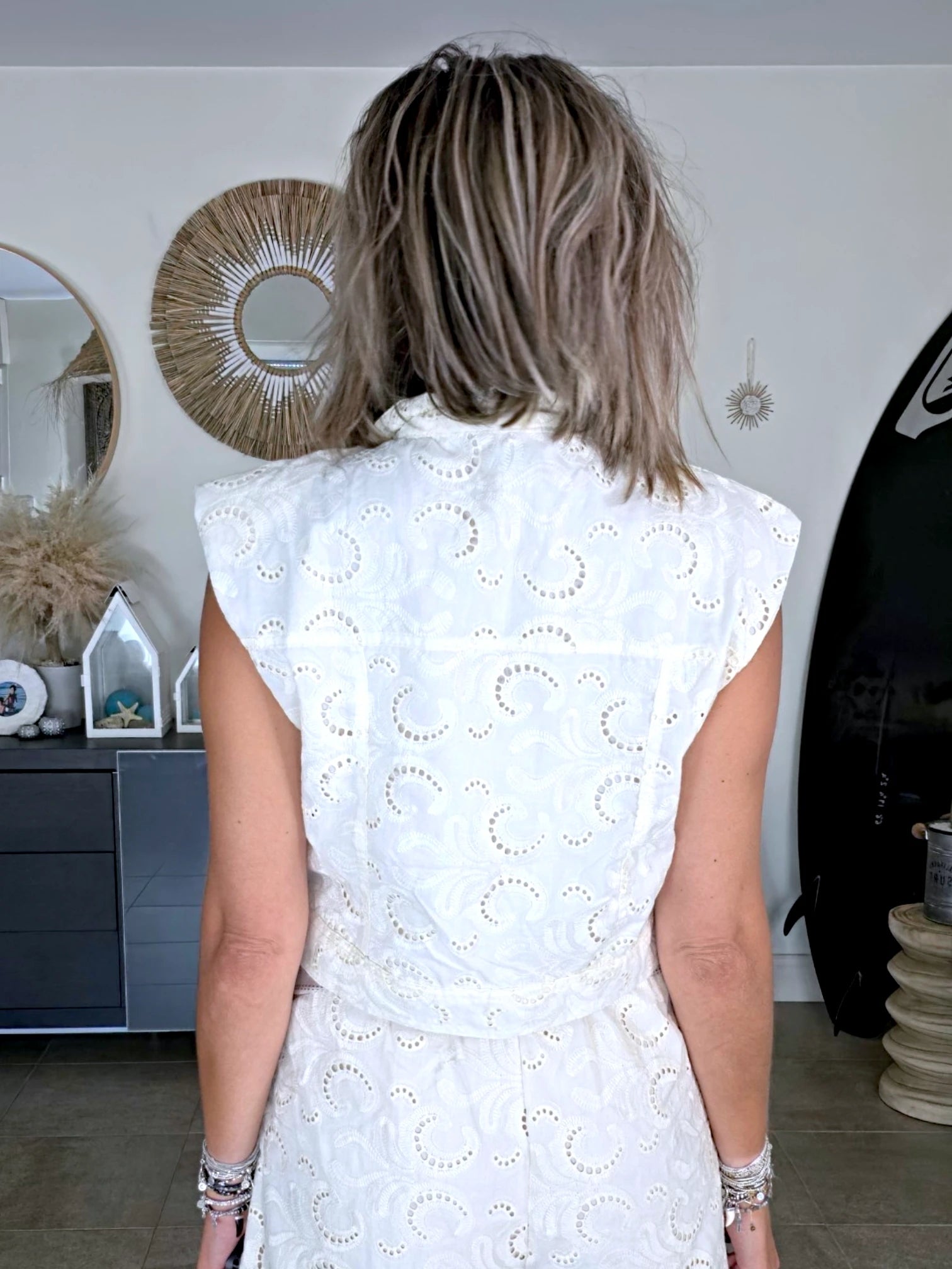 Ensemble écru veste + short