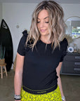 T-shirt noir en coton - 𝐌𝐚𝐫𝐢𝐧𝐚𝟒𝟒𝐟𝐚𝐦𝐢𝐥𝐲