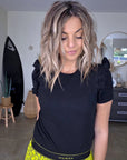 T-shirt noir en coton - 𝐌𝐚𝐫𝐢𝐧𝐚𝟒𝟒𝐟𝐚𝐦𝐢𝐥𝐲
