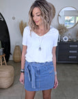 T-shirt blanc bi-matière - 𝐌𝐚𝐫𝐢𝐧𝐚𝟒𝟒𝐟𝐚𝐦𝐢𝐥𝐲