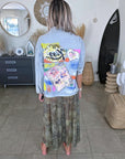Veste en jean customisée