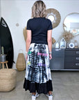T-shirt noir à maille côtelée - 𝐌𝐚𝐫𝐢𝐧𝐚𝟒𝟒𝐟𝐚𝐦𝐢𝐥𝐲