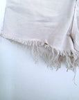 Short en jean beige