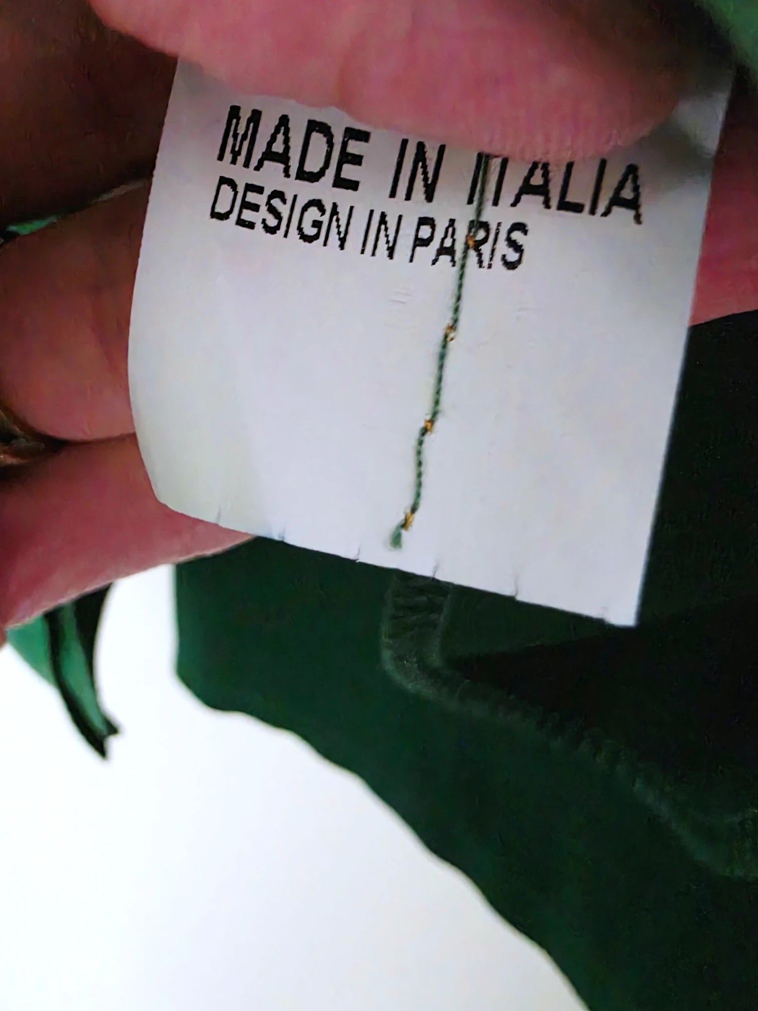 Perfecto vert en suédine