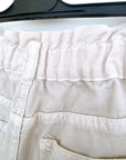 Short en jean beige