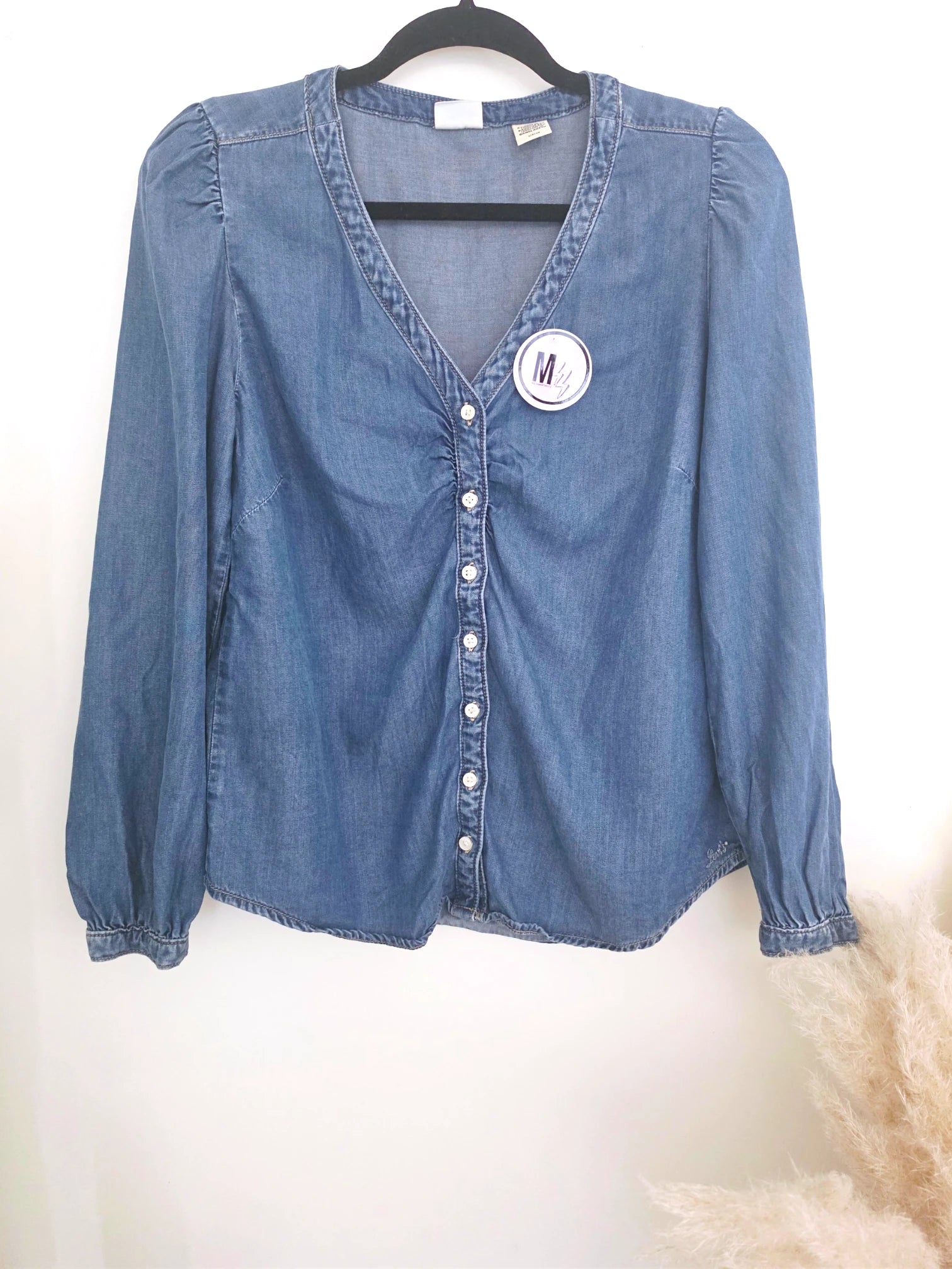 Chemise bleue en lyocell