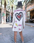 Veste longue en suédine à tags - 𝐌𝐚𝐫𝐢𝐧𝐚𝟒𝟒𝐟𝐚𝐦𝐢𝐥𝐲