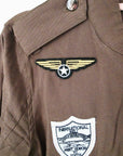 Blouson kaki à esprit militaire
