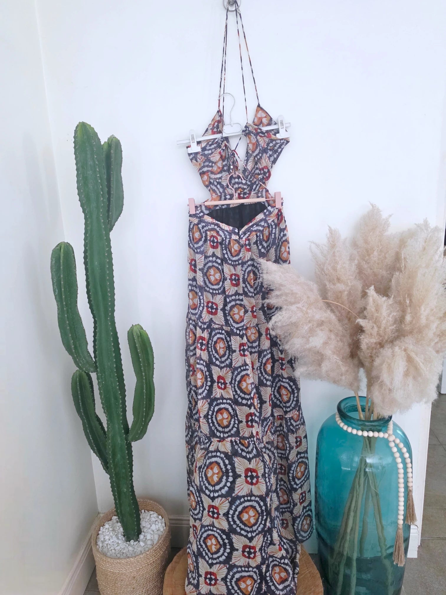 Robe longue dos ouvert