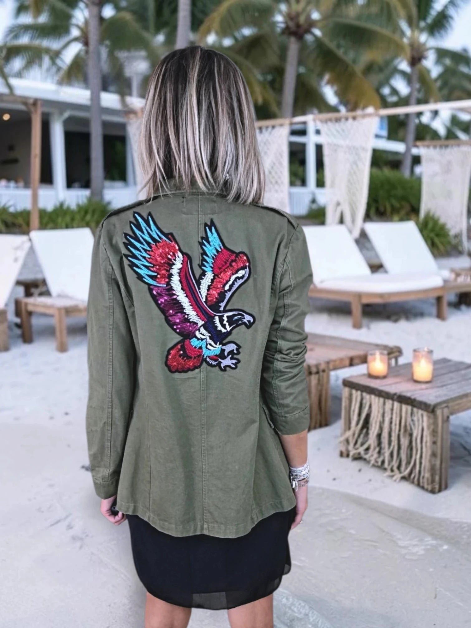 Veste saharienne militaire customisée
