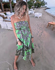 Robe bustier en soie