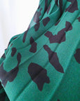 Jupe verte longue à imprimé léopard