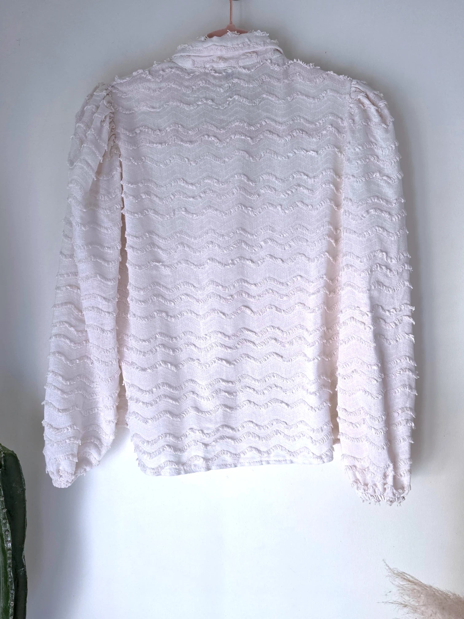 Chemise plumetis écrue