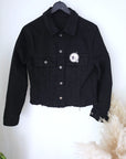 Veste noire en jean