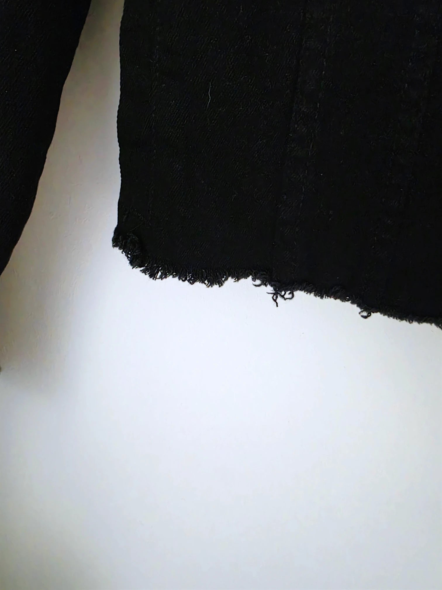 Veste noire en jean