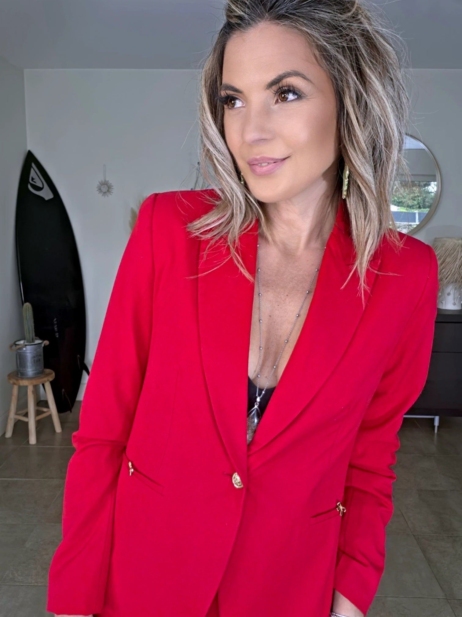Ensemble veste &amp; pantalon red - 𝐌𝐚𝐫𝐢𝐧𝐚𝟒𝟒𝐟𝐚𝐦𝐢𝐥𝐲