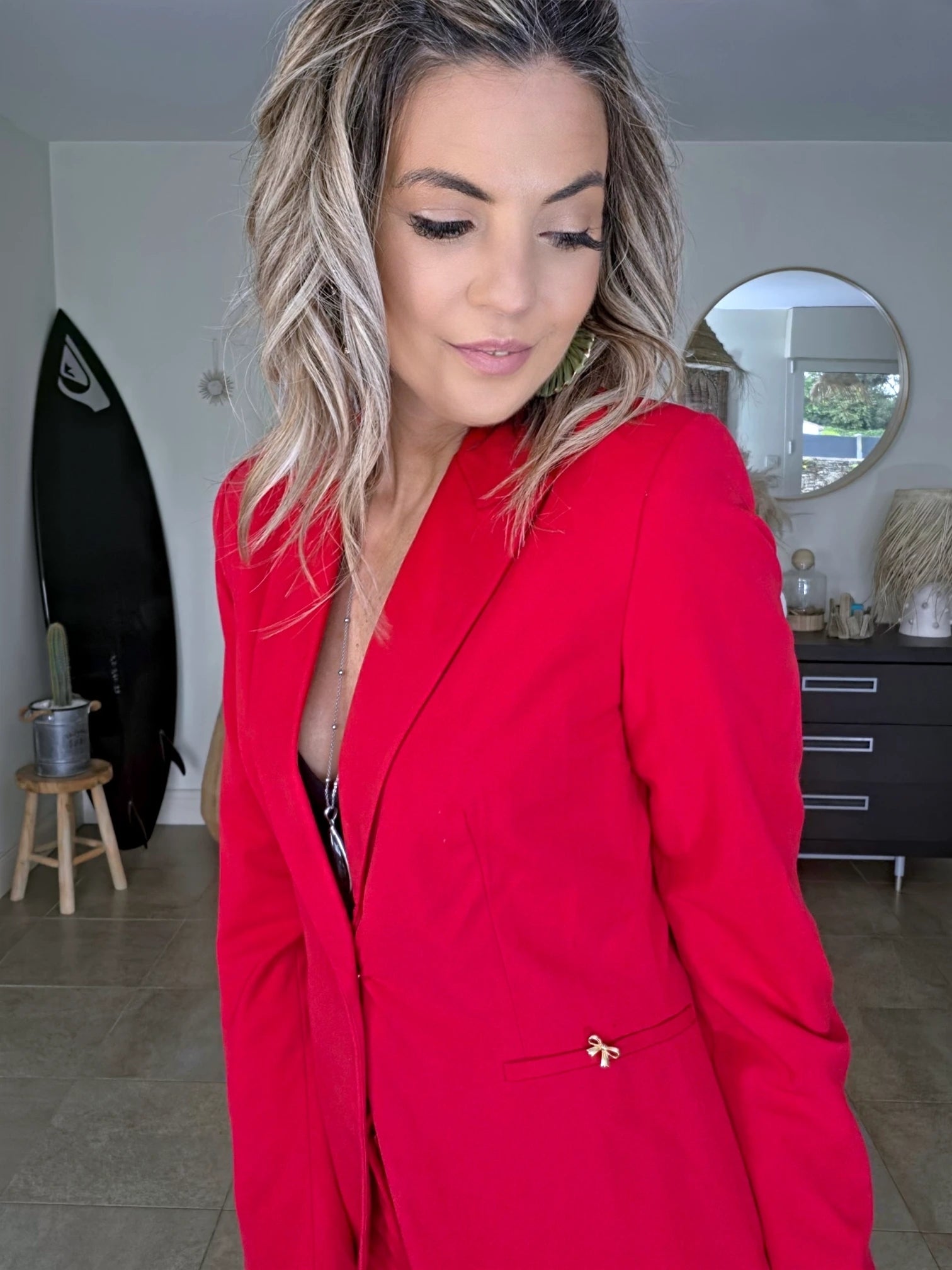 Ensemble veste &amp; pantalon red - 𝐌𝐚𝐫𝐢𝐧𝐚𝟒𝟒𝐟𝐚𝐦𝐢𝐥𝐲