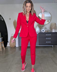 Ensemble veste & pantalon red - 𝐌𝐚𝐫𝐢𝐧𝐚𝟒𝟒𝐟𝐚𝐦𝐢𝐥𝐲