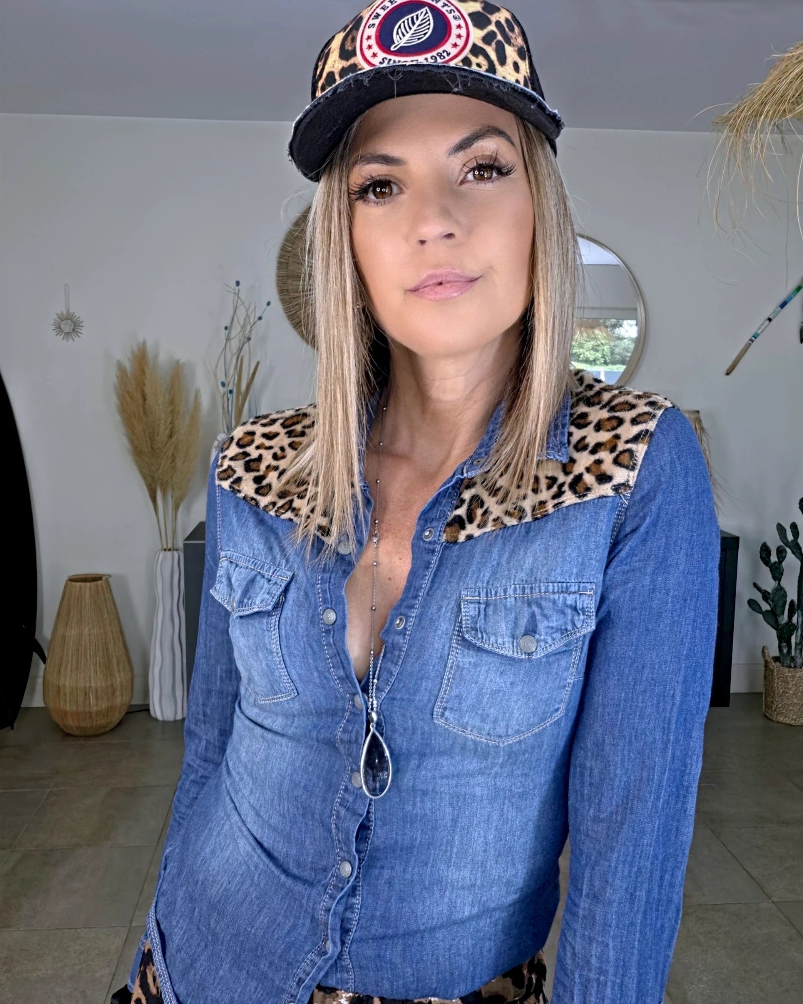 Chemise en jean - 𝐌𝐚𝐫𝐢𝐧𝐚𝟒𝟒𝐟𝐚𝐦𝐢𝐥𝐲