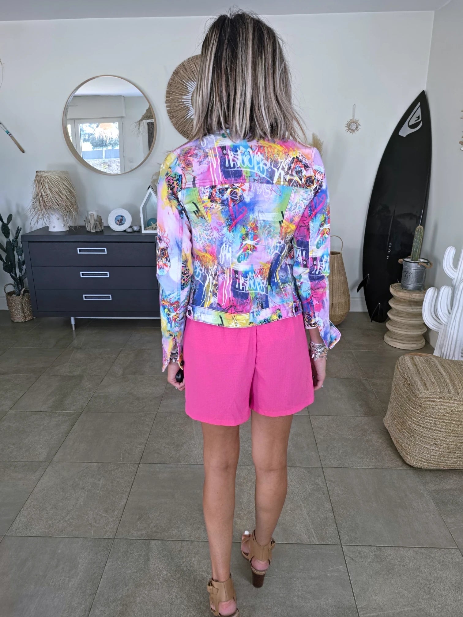 Veste en jean mexicaine