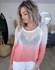 Pull ajouré tie and dye