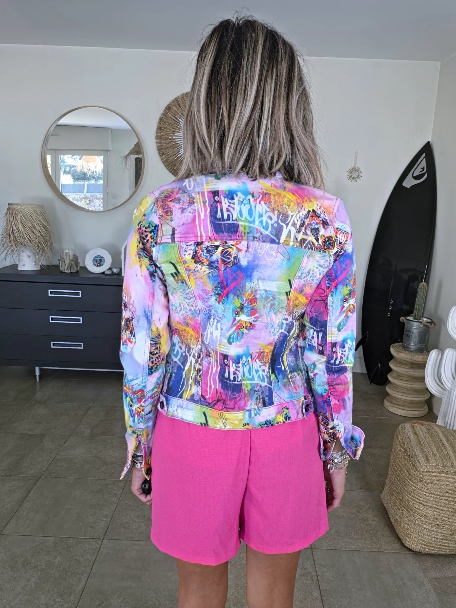 Veste en jean mexicaine