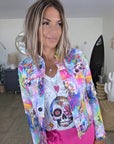 Veste en jean mexicaine