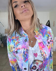 Veste en jean mexicaine